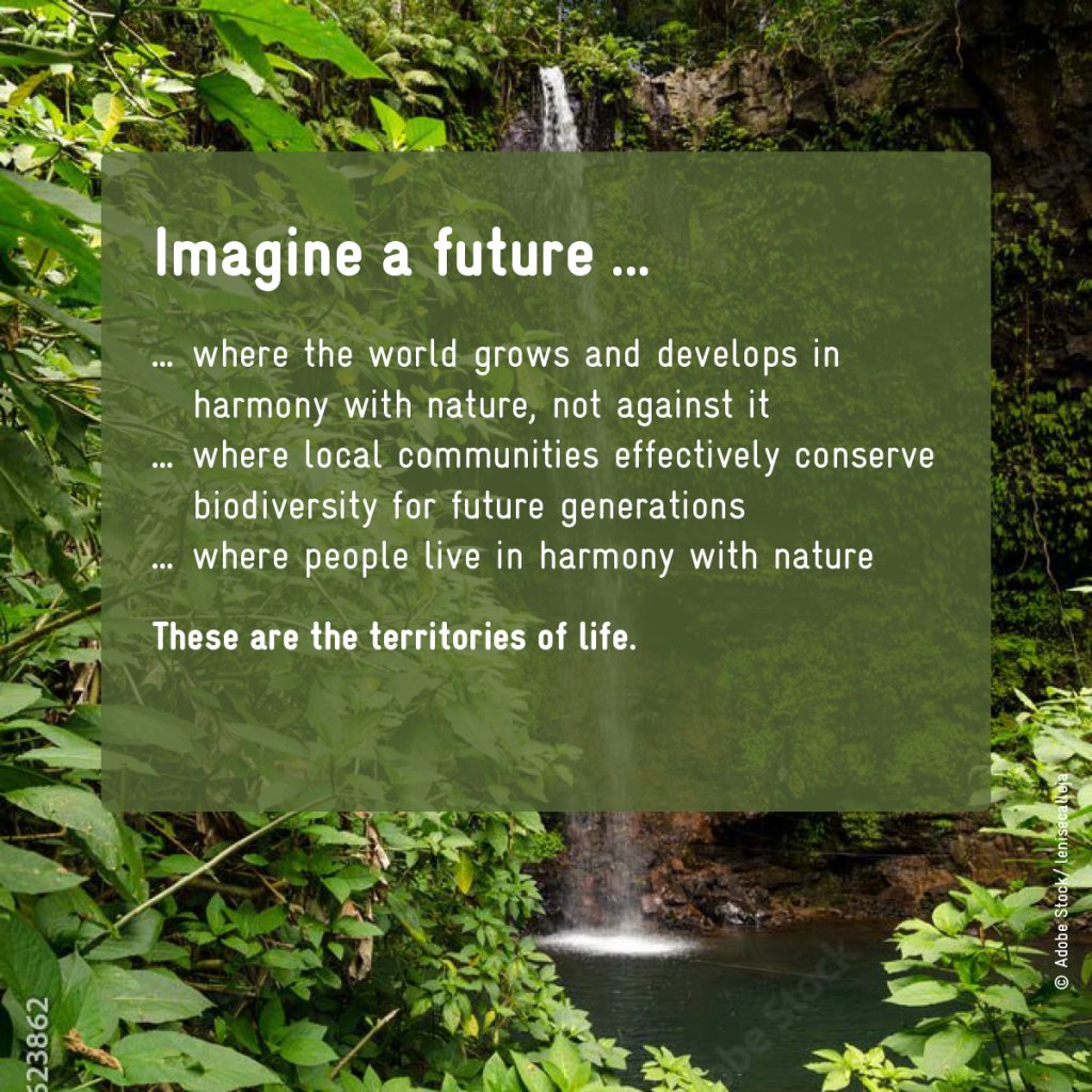 Social-Media-Beitrag f&uuml;r die GIZ mit einer Vision f&uuml;r Biodiversit&auml;tsschutz, nachhaltige Entwicklung und das Konzept &bdquo;Territories of Life&ldquo;.
